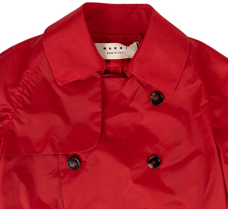 Marni Double Breasted Duster Coat Red