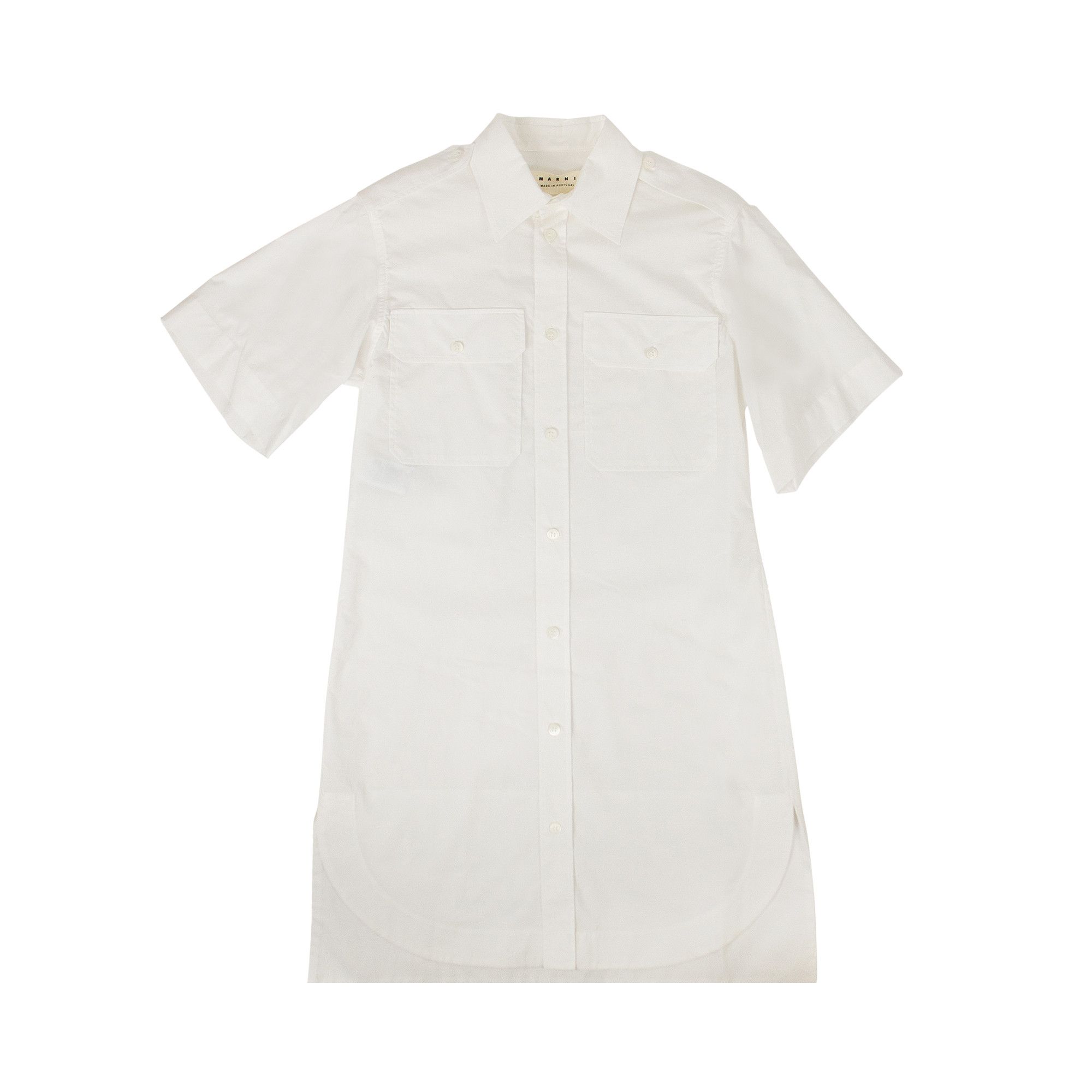 Buy Marni Crispy Cotton Button Down Shirt Dress Lily White ABMAV55A01TCS3900W01 GOAT SA