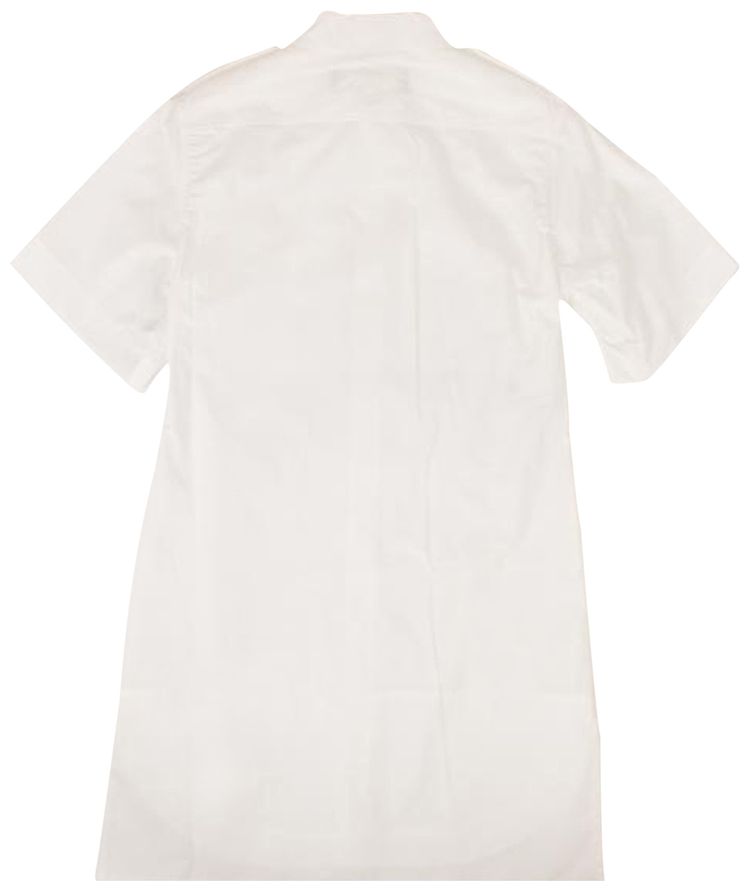 Marni Crispy Cotton Button Down Shirt Dress Lily White