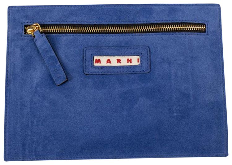 Marni Logo Pouch Bag Blue
