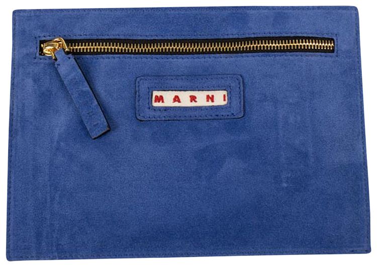 Marni Logo Pouch Bag 'Blue'