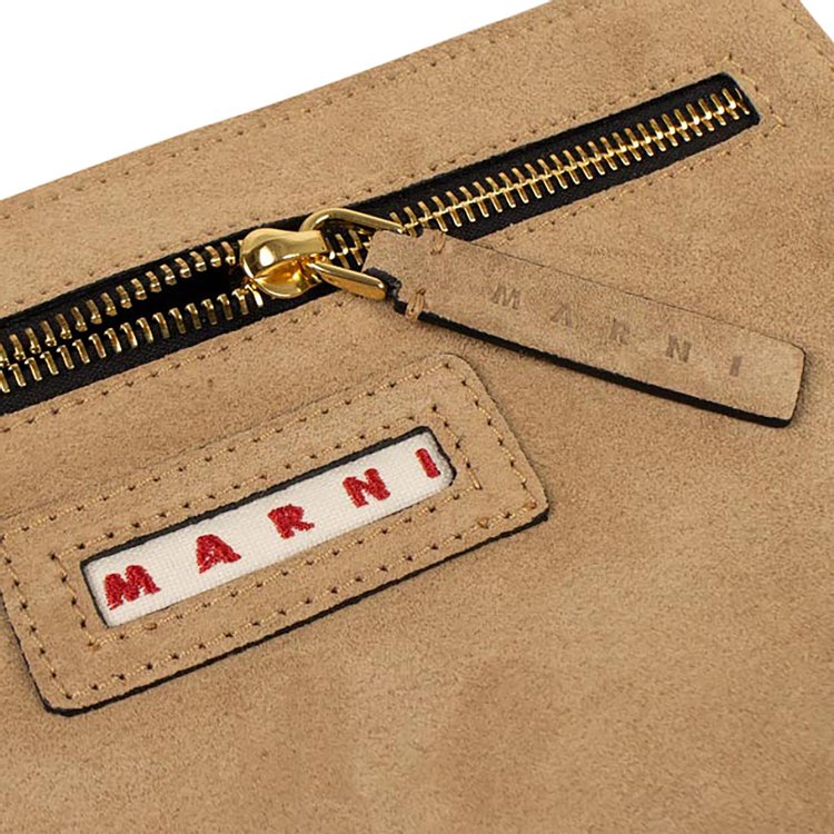 Marni Logo Pouch Bag Beige