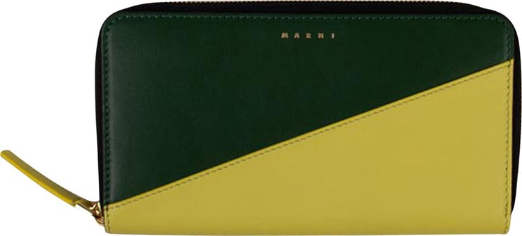 Marni Zip Wallet GreenYellow