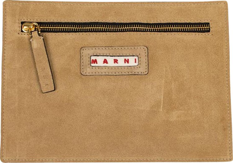 Marni Logo Pouch Bag 'Tan'