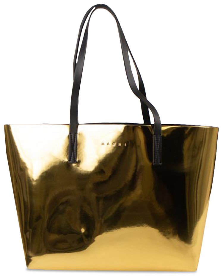 Marni Shopping Bag Metallic Gold