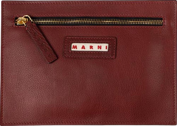 Marni Logo Pouch Bag 'Red'
