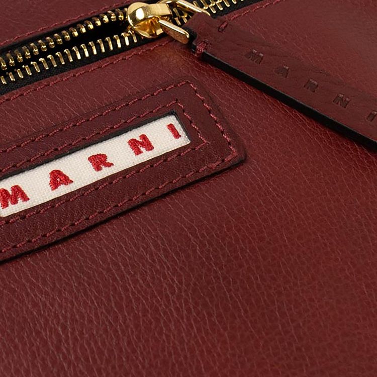 Marni Logo Pouch Bag Red