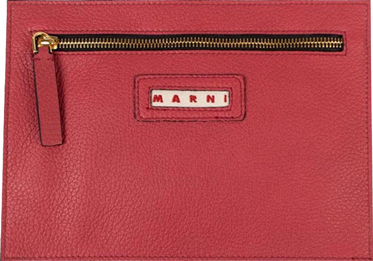 Marni Logo Pouch Bag Pink