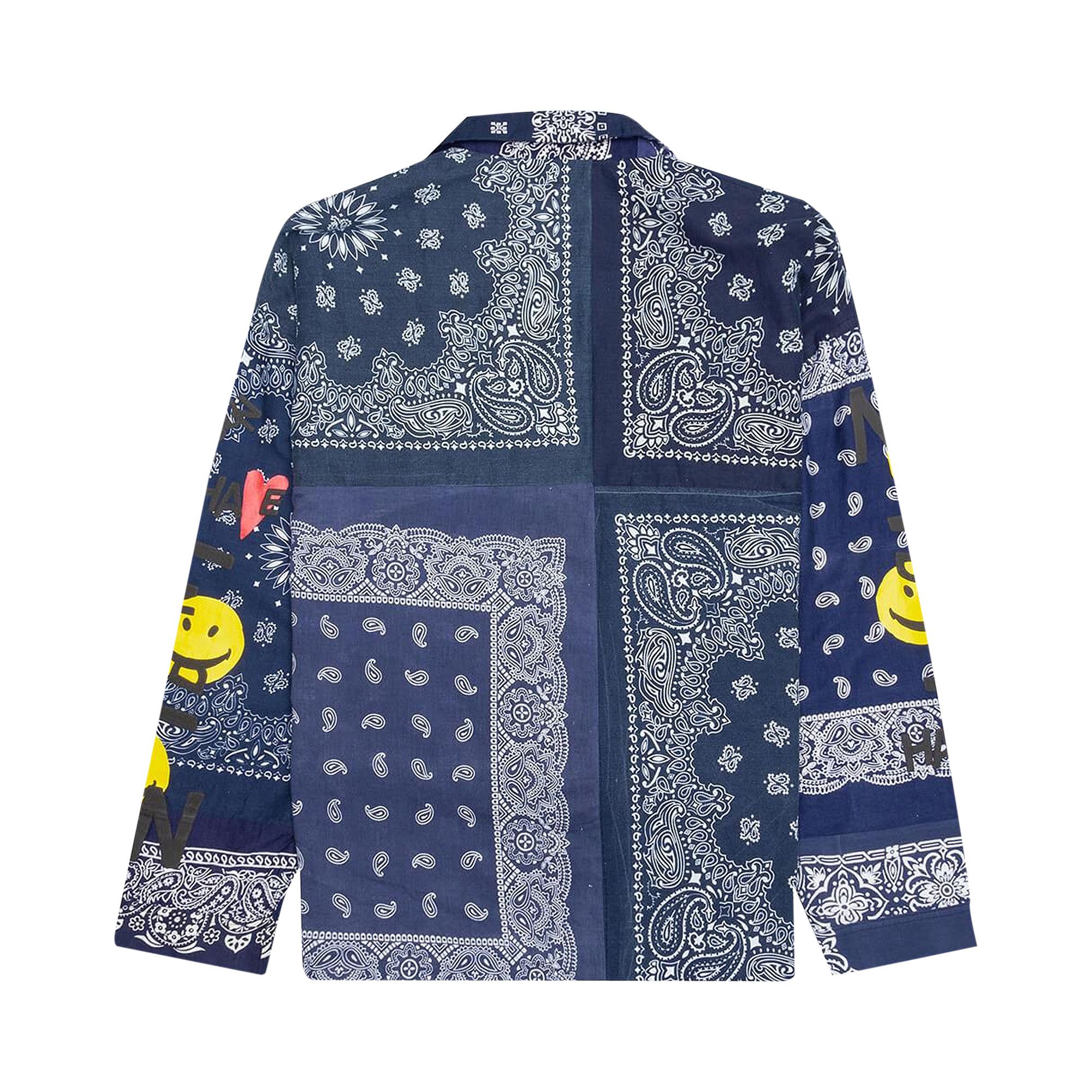 Buy READYMADE Bandana Sleeping Shirt 'Blue' - RE CO NV 00 00 93 | GOAT