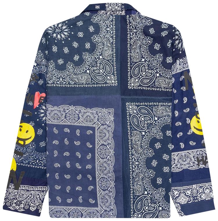 READYMADE Bandana Sleeping Shirt Blue