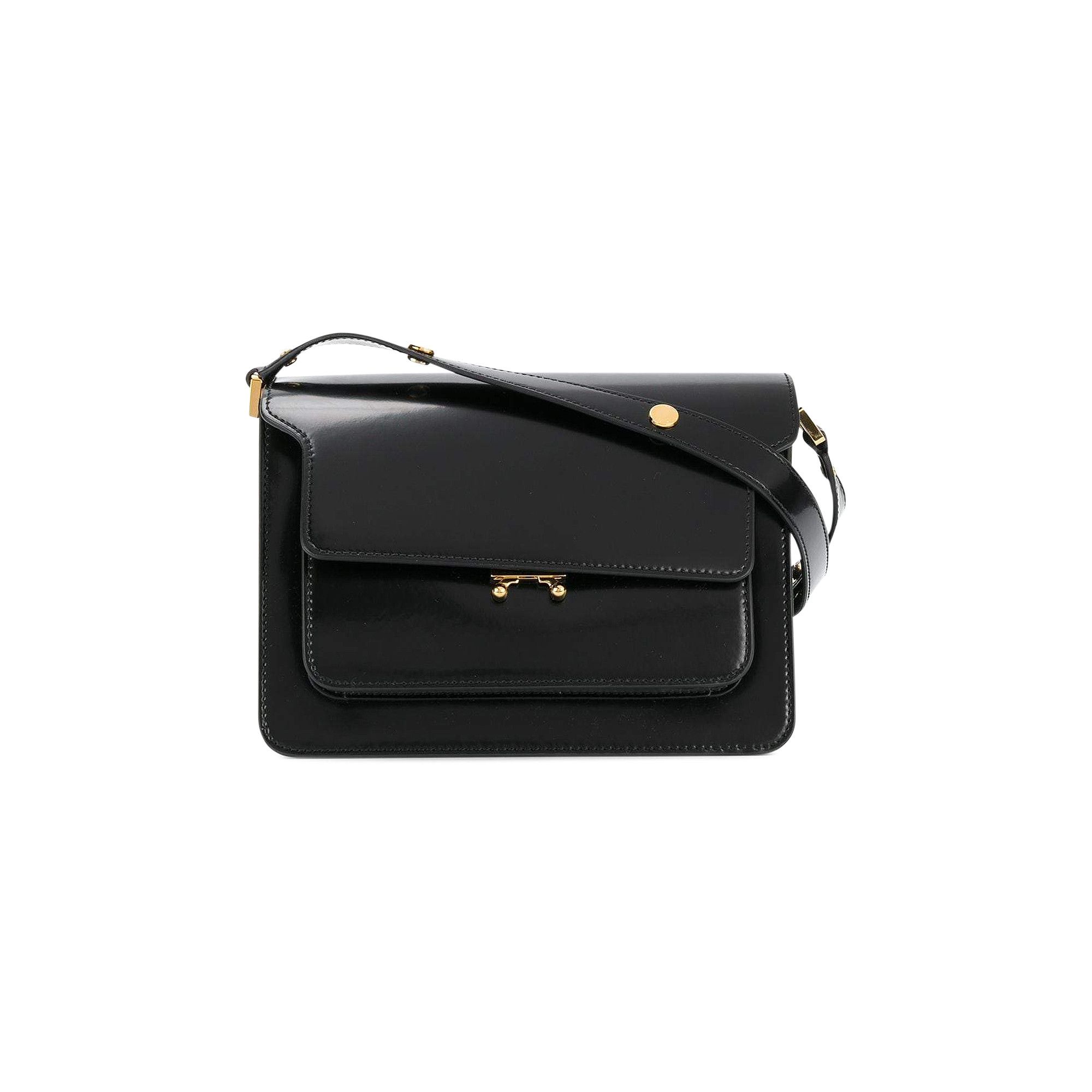 MARNI｜SHOULDER BAGS (TRUNK BAG MEDIUM (SBMPN09U07 LV520 Marni Medium Trunk Shoulder Bag | Black | FARFETCH BN