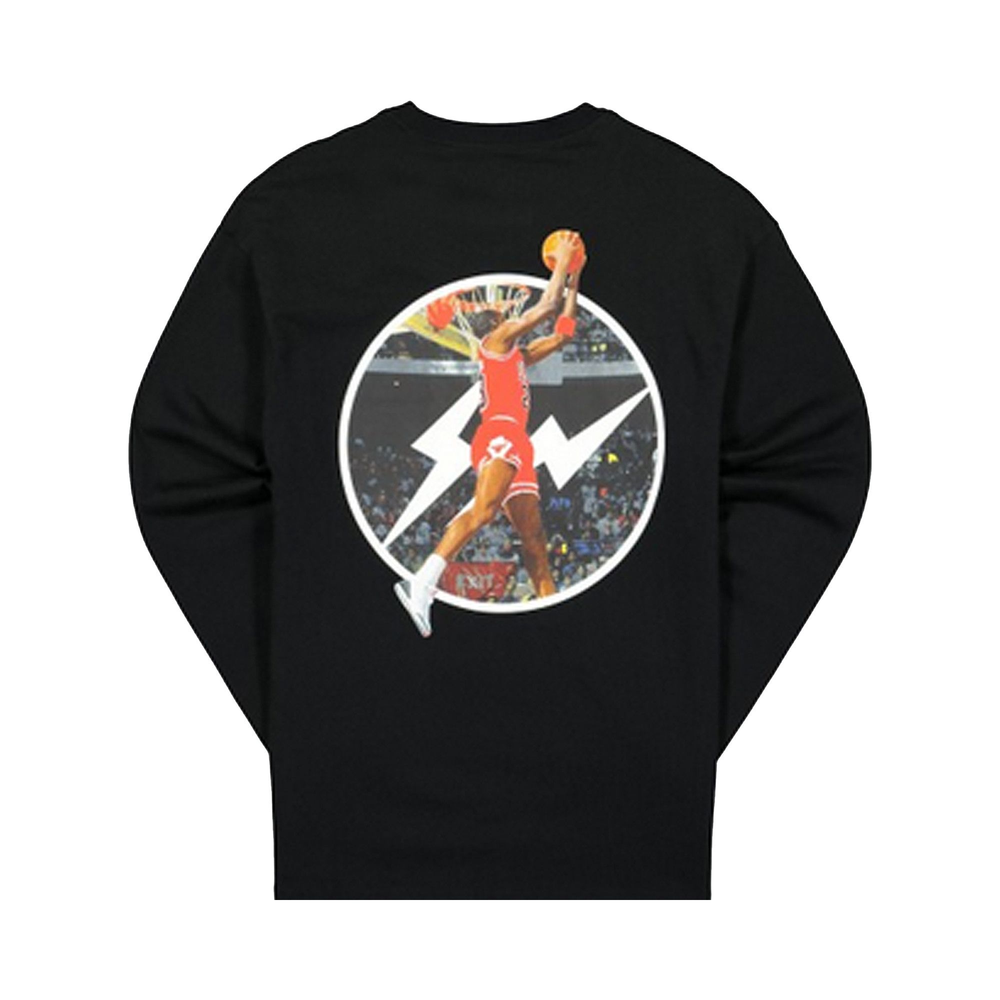 Size xl Air Jordan x Fragment Long-Sleeve T-Shirt 'Black/Reflective Silver'