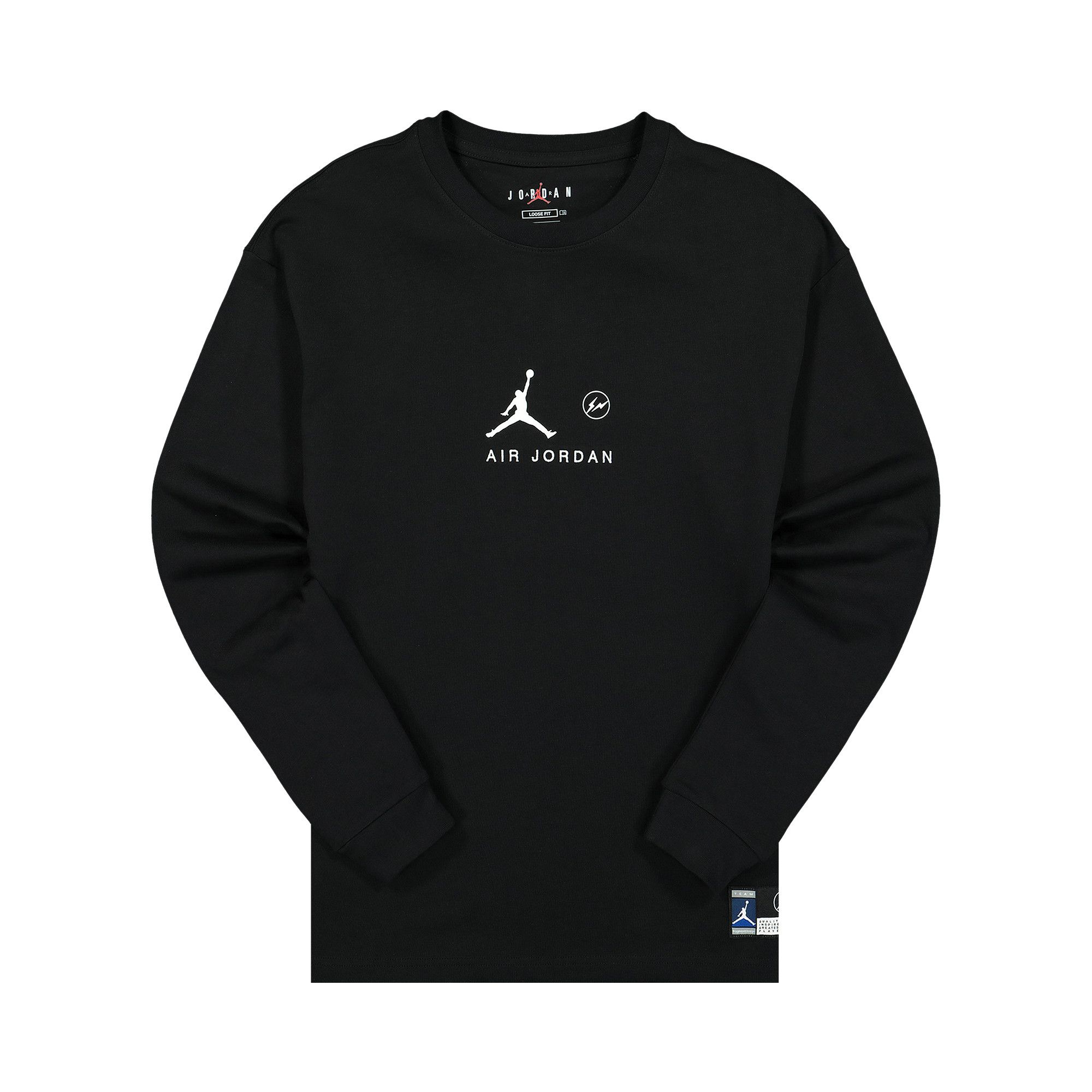 人気ランキング Size Silver' 'Black/Reflective T-Shirt Long-Sleeve Fragment x Jordan Air xl トップス