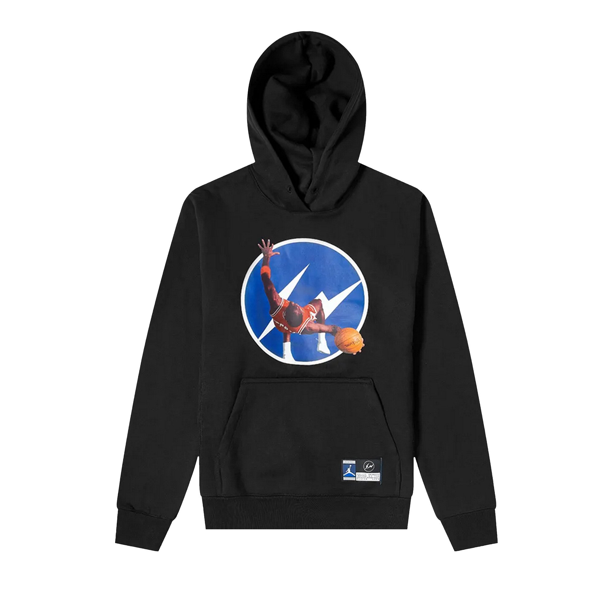 Air Jordan x Fragment Image Pullover Hoodie 'Black/Reflective Silver'