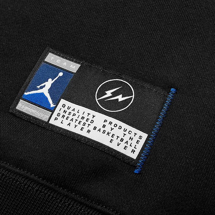 Air Jordan x Fragment Image Pullover Hoodie BlackReflective Silver