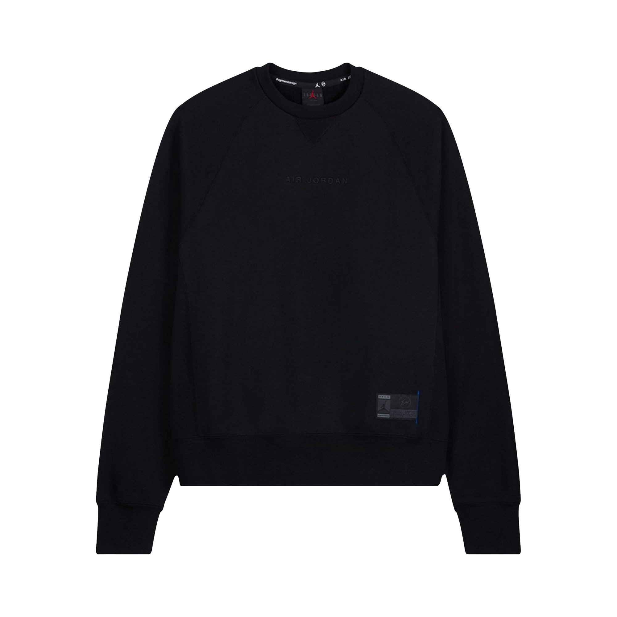 Air Jordan x Fragment Crewneck Sweatshirt 'Black/Reflective Silver'