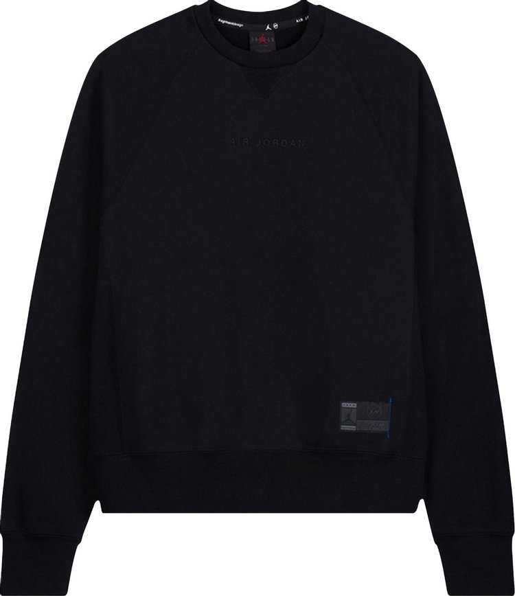 Air Jordan x Fragment Crewneck Sweatshirt 'Black/Reflective Silver'