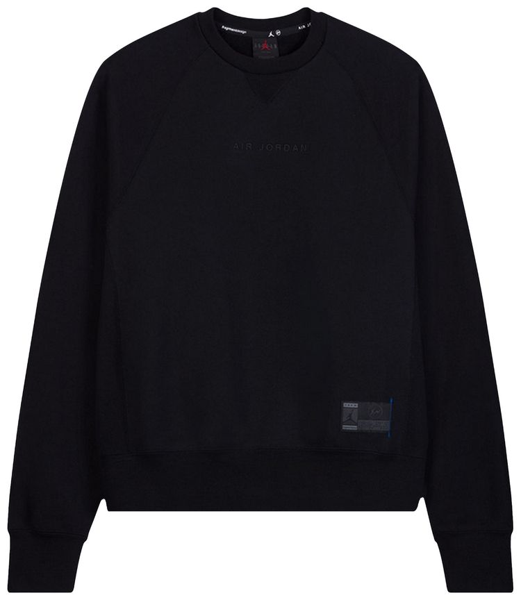 Air Jordan x Fragment Crewneck Sweatshirt BlackReflective Silver