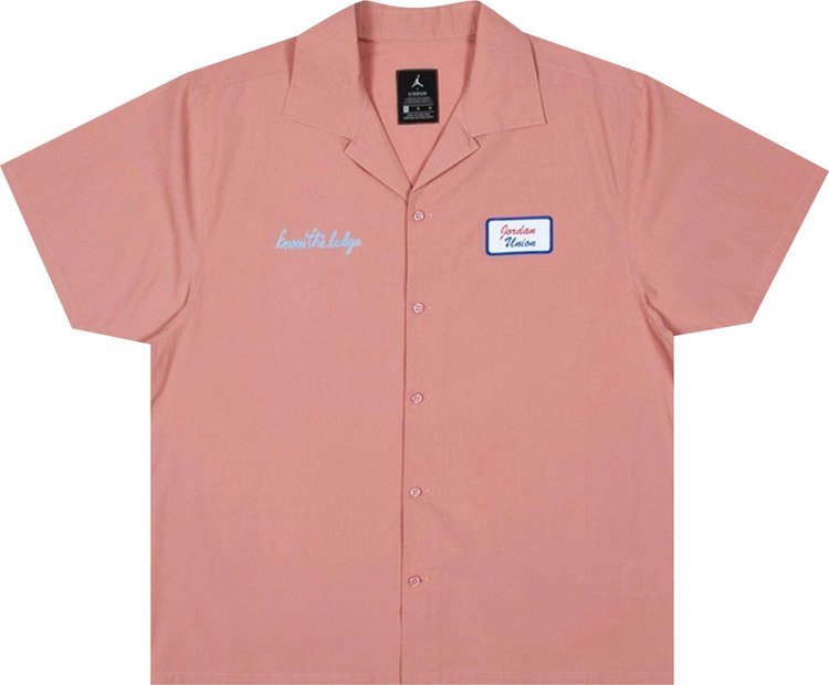 Air Jordan x Union LA Mechanic Shirt Rust Pink