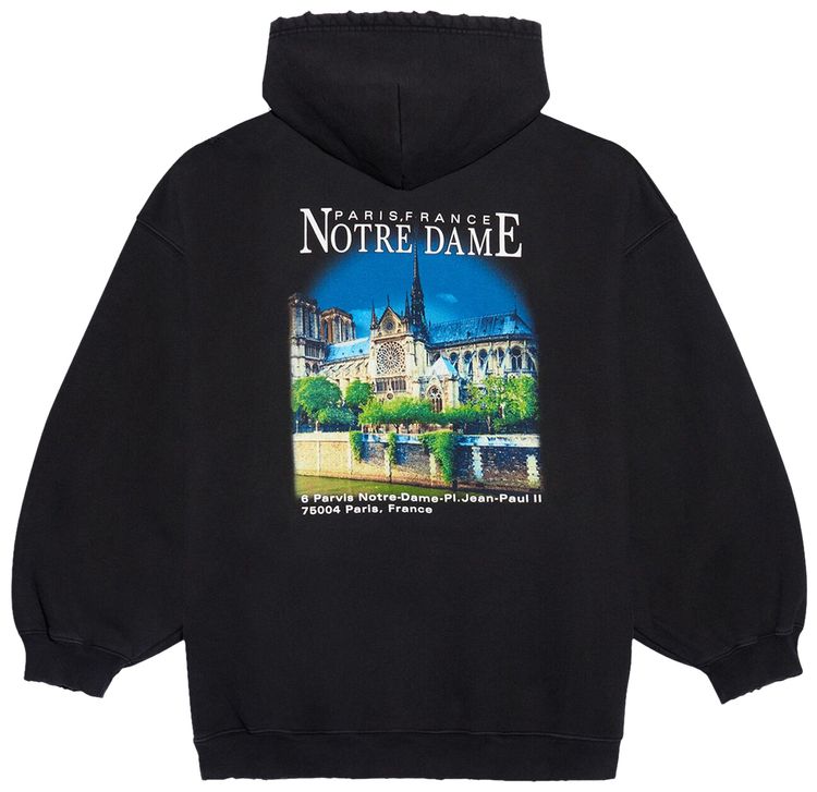 Balenciaga Sacre Cur Sport Hoodie Black