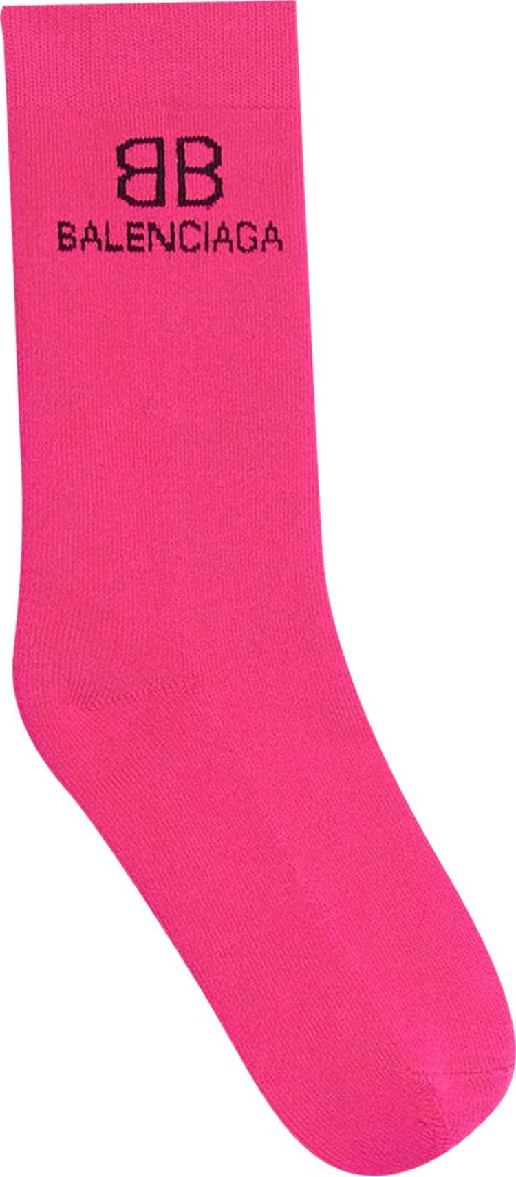 Balenciaga BB Socks 'Pink/Black'