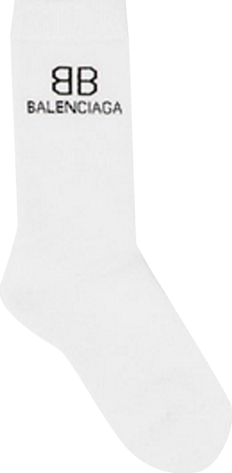 Balenciaga BB Socks 'White/Black'