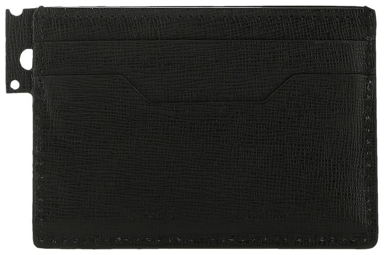 Off White Card Holder BlackWhite