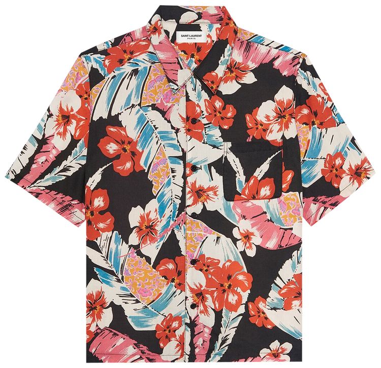 Saint Laurent Hawaiian Shirt Multicolor