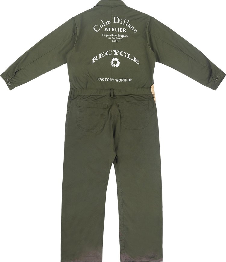 KidSuper Stitched Face Jumpsuit Army Green