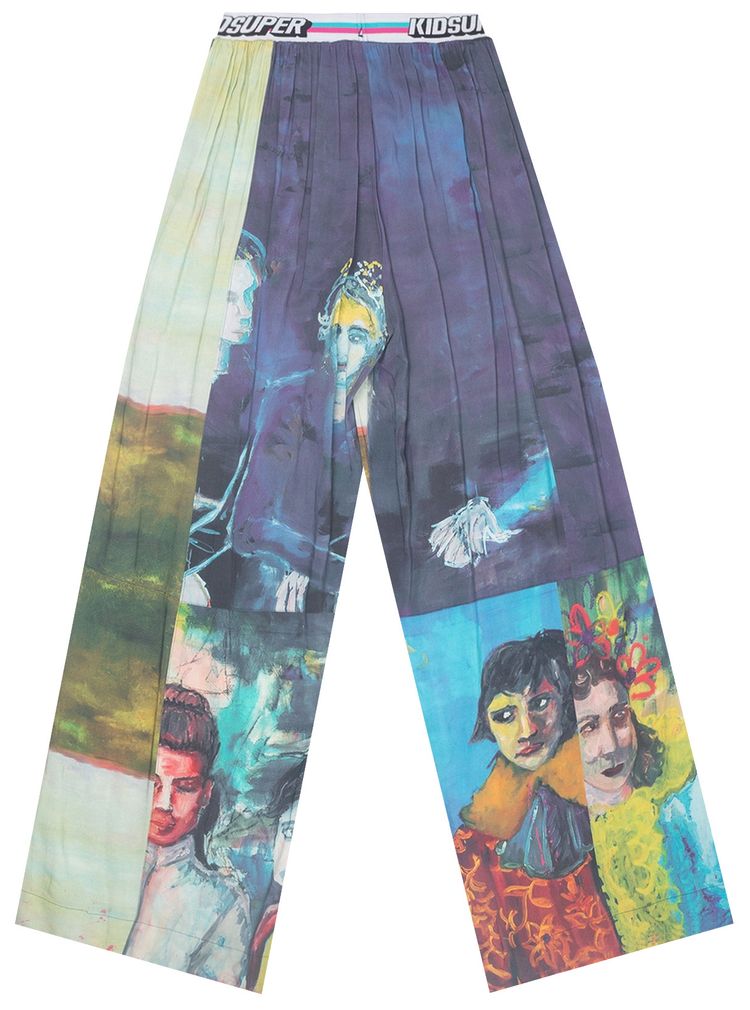 KidSuper Painted Elastic Trousers Multi