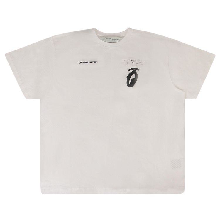 Off White Splitted Arrows Over T Shirt White