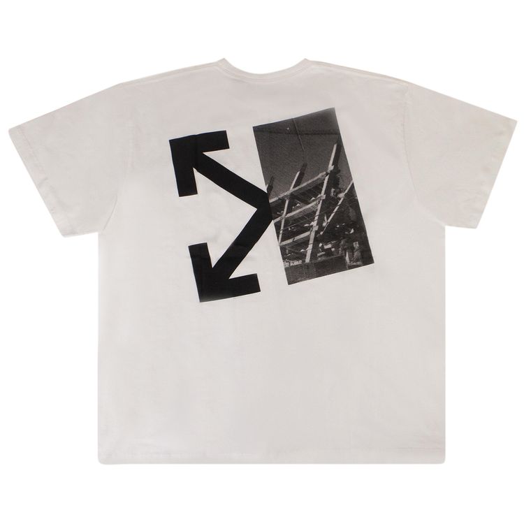 Off White Splitted Arrows Over T Shirt White