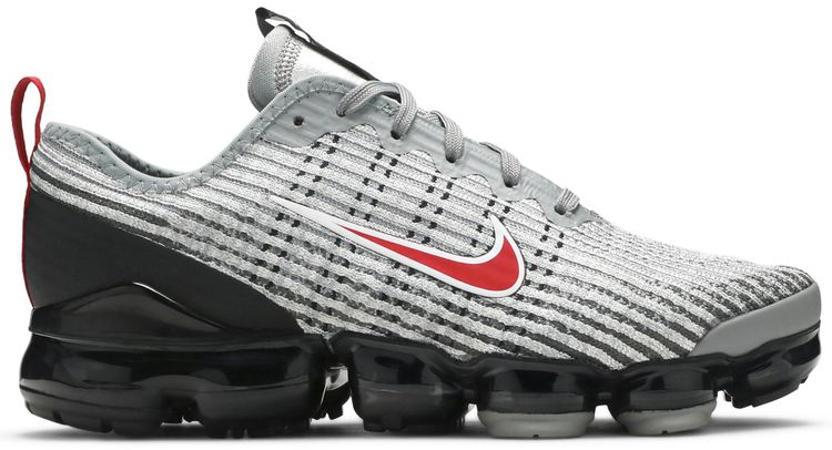 vapormax flyknit grey red