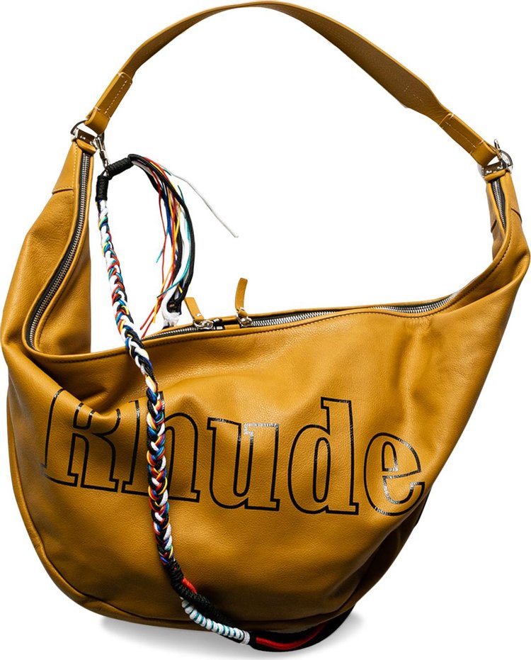 Rhude Leather Messenger Bag 'Tan'