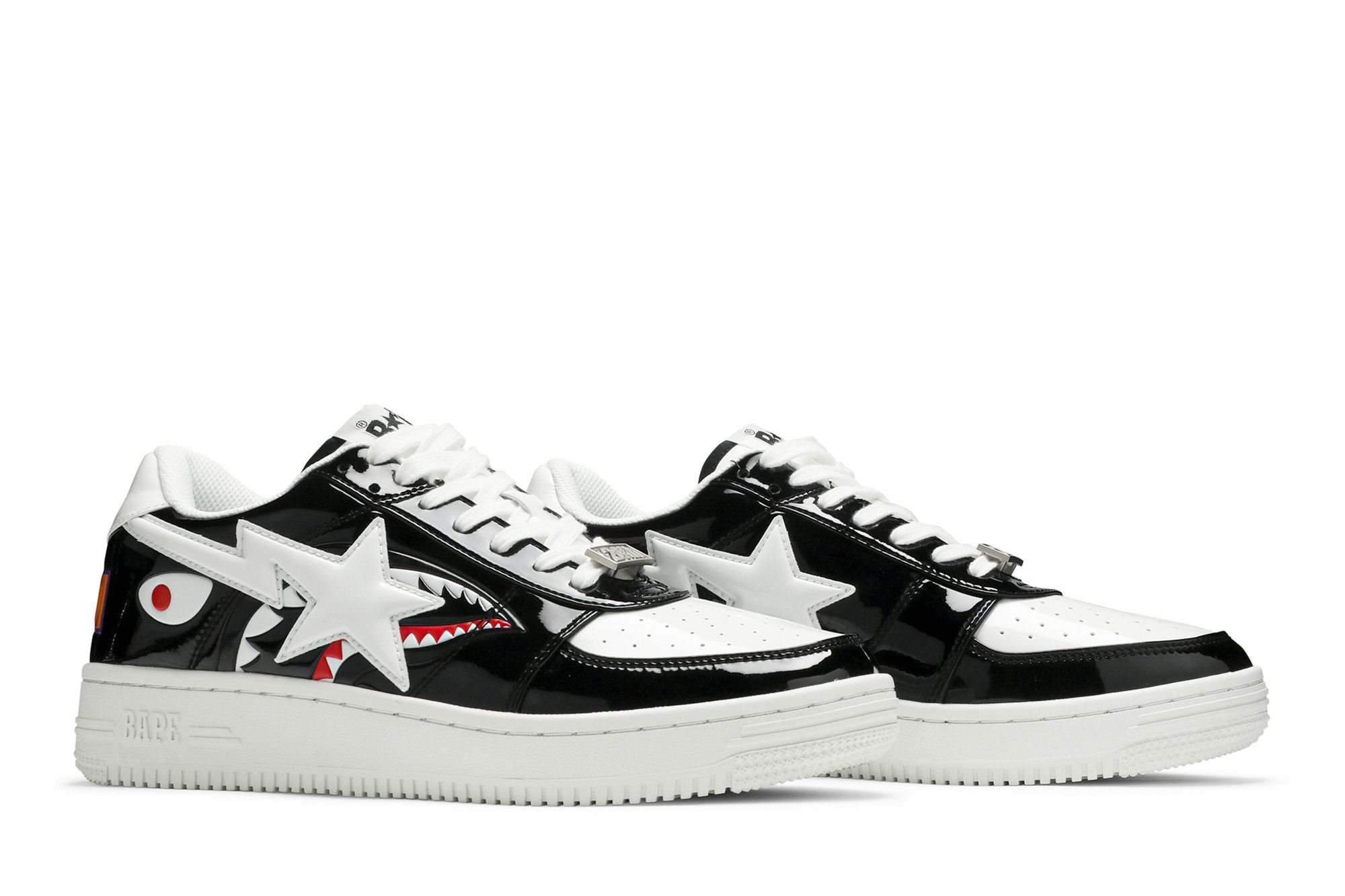 Bapesta black white best sale