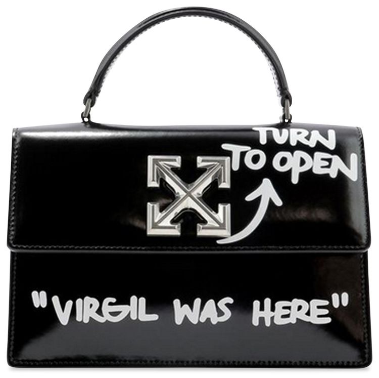 Off White Quote Jitney 14 Shoulder Bag Black