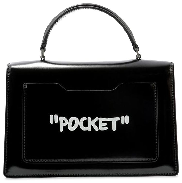 Off White Quote Jitney 14 Shoulder Bag Black