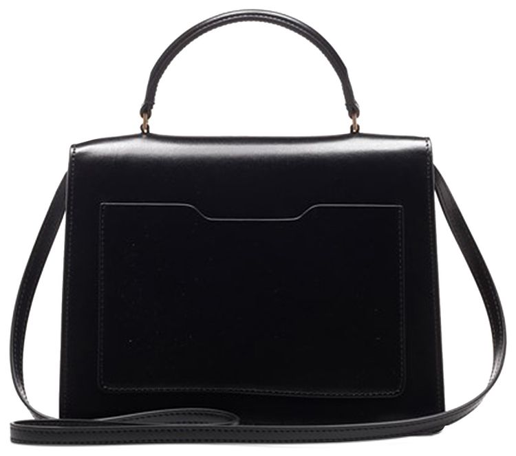 Off White Twist Jitney 28 Hand Bag Black