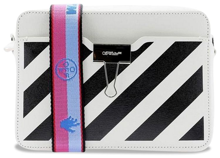 Off White Diag Camera Bag WhiteBlack