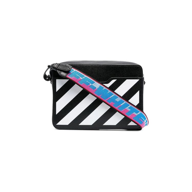 Off White Diag Camera Bag BlackWhite