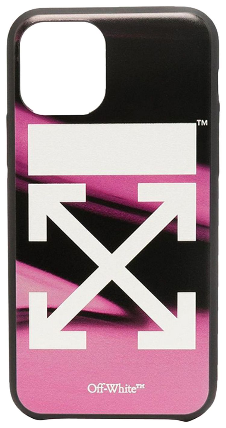 Off White Liquid iPhone 11 Pro Case FuchsiaWhite