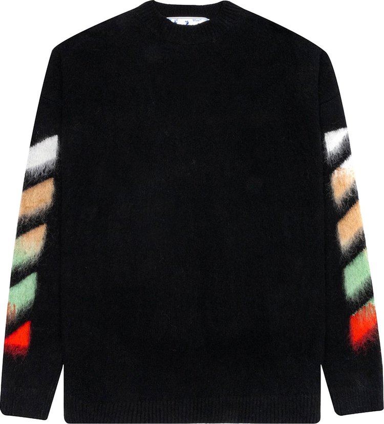 Off-White Brushed Wool Sweater 'Black Multicolor'