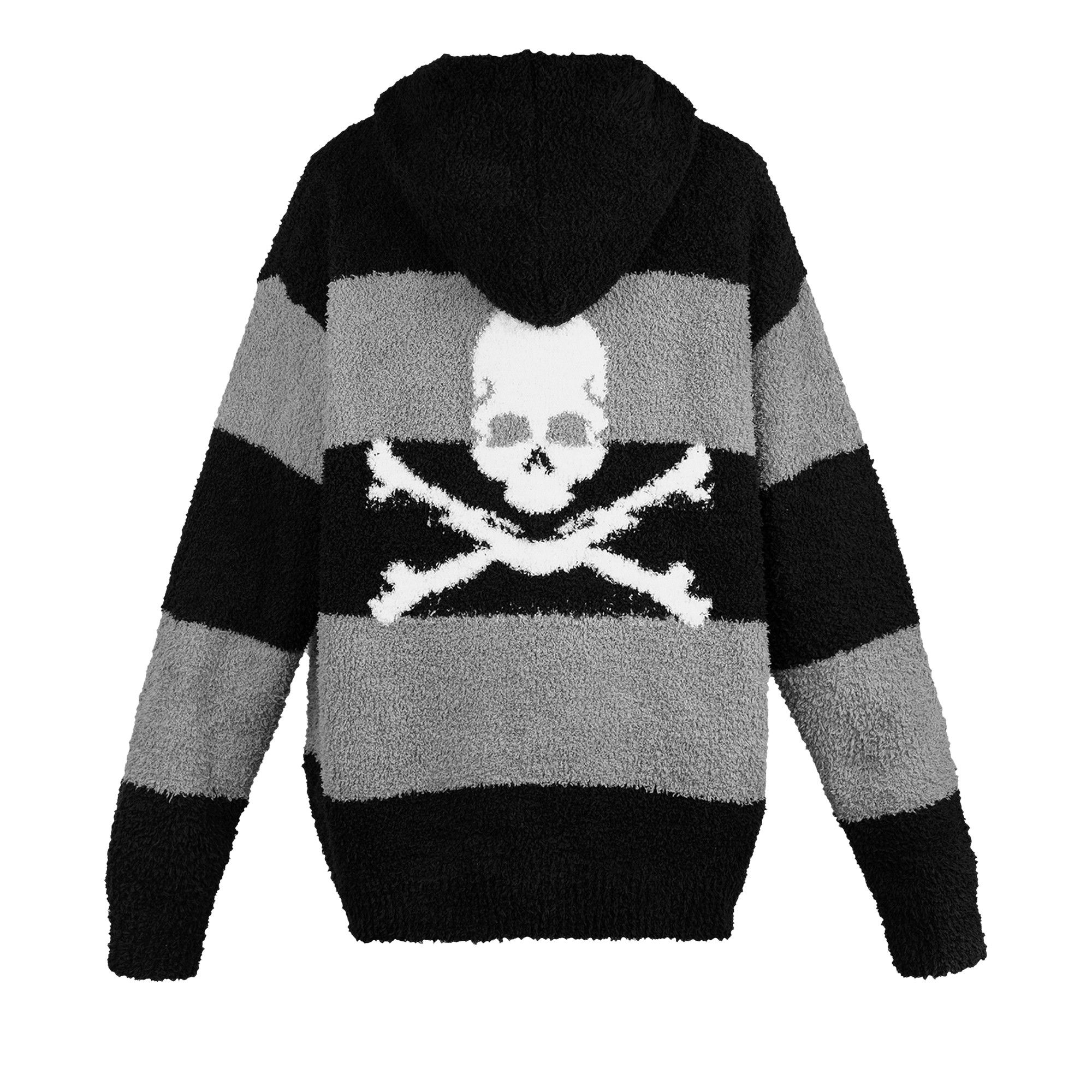 Buy C2H4 x Mastermind Japan C-Mastermind Knitted Stripe Hooded Sweater  'Black' - MMJ20 007 | GOAT