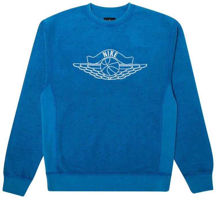 Air Jordan x Union NRG Vault AJ Flight Crewneck Blue