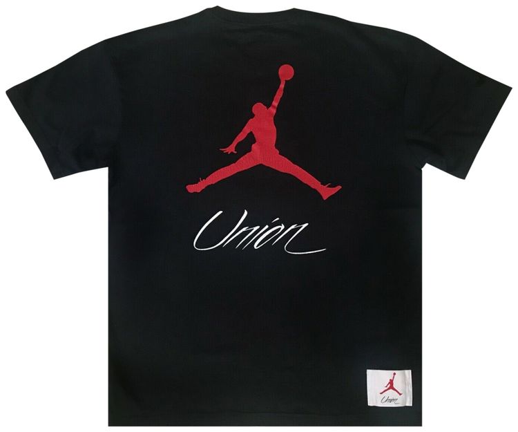 Air Jordan x Union NRG Vault AJ Flight Jumpman Tee Black