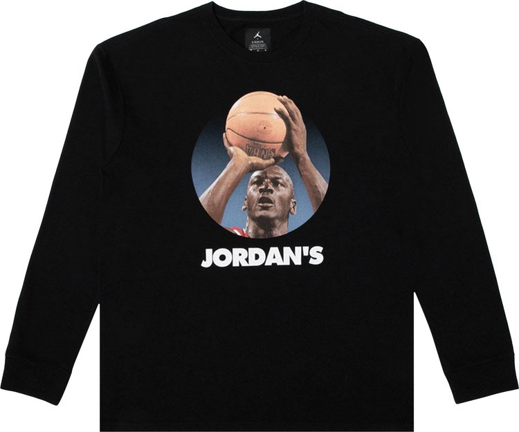 Air Jordan x Union NRG Vault AJ Flight Long Sleeve Tee Black