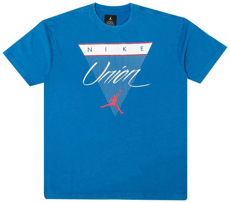 Air Jordan x Union NRG Vault Flight Triangle Tee Blue