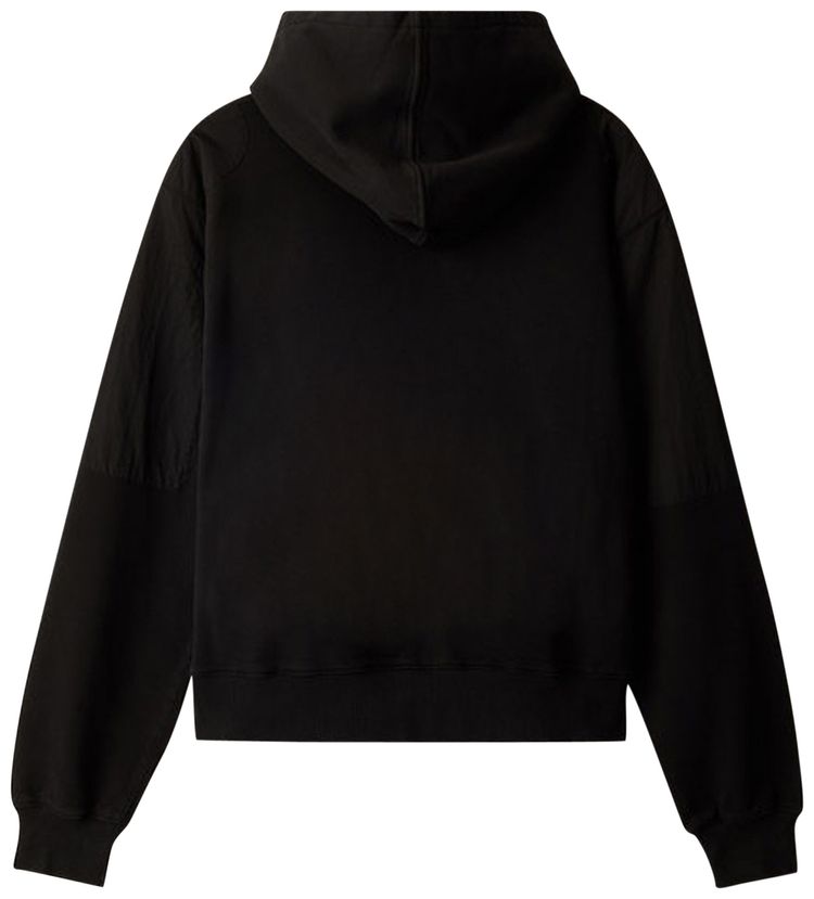 C2H4 Panelled Hoodie Black
