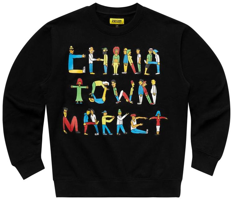 Chinatown Market City Aerobics Crewneck Black