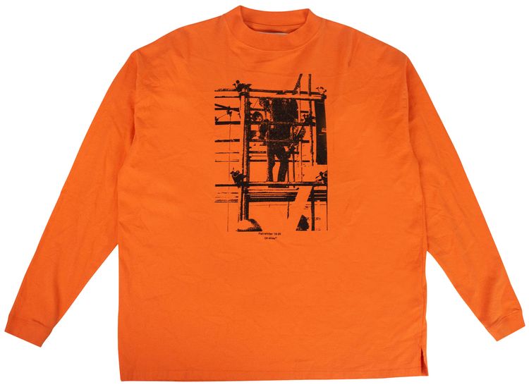 Off White Scaffolding T Shirt Orange
